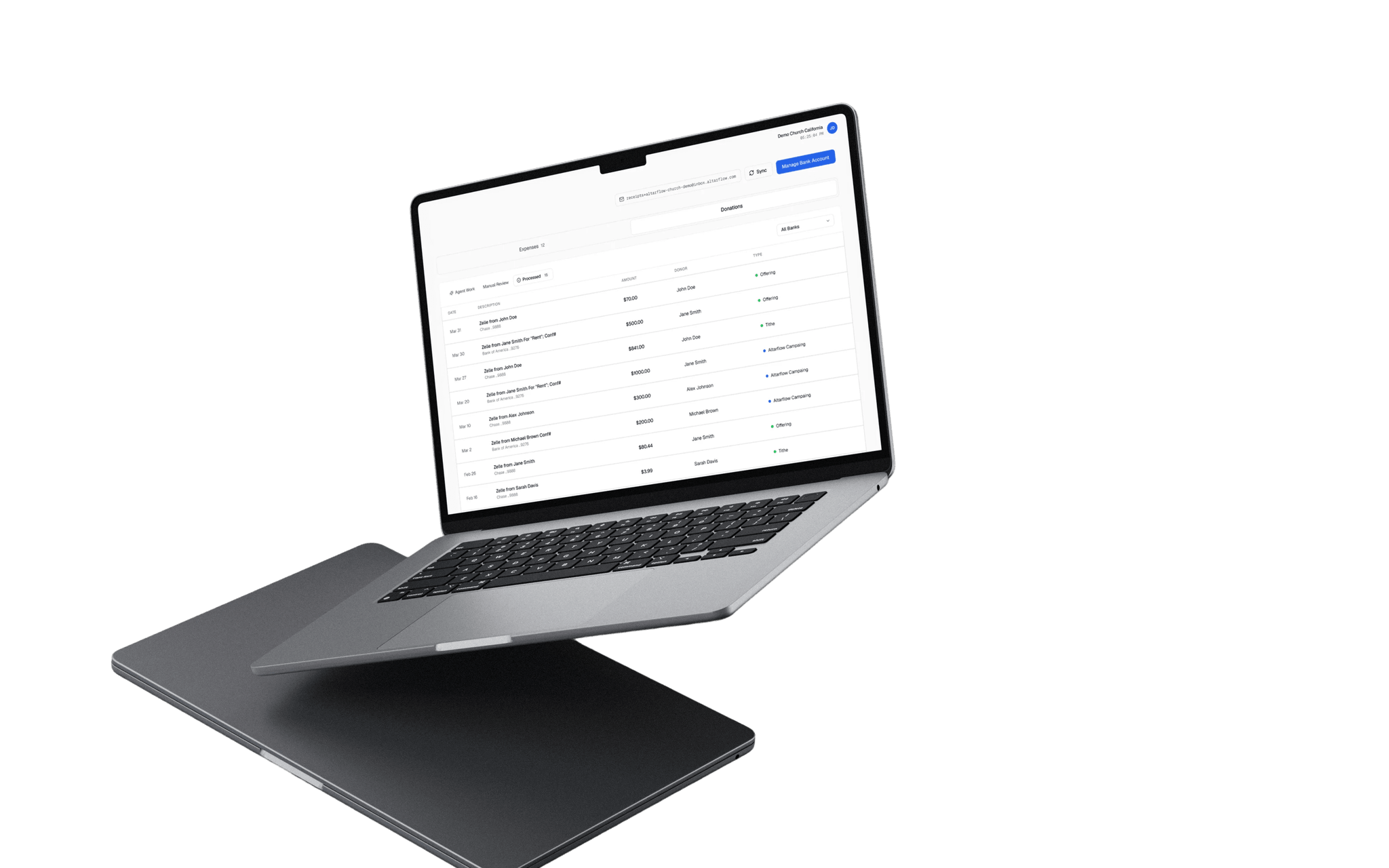 A Church Finance AI Agent That Prepares. You Approve. screenshot