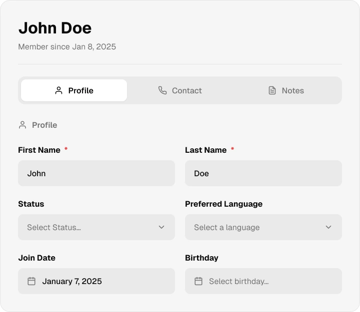 One Profile Per Person. Complete.