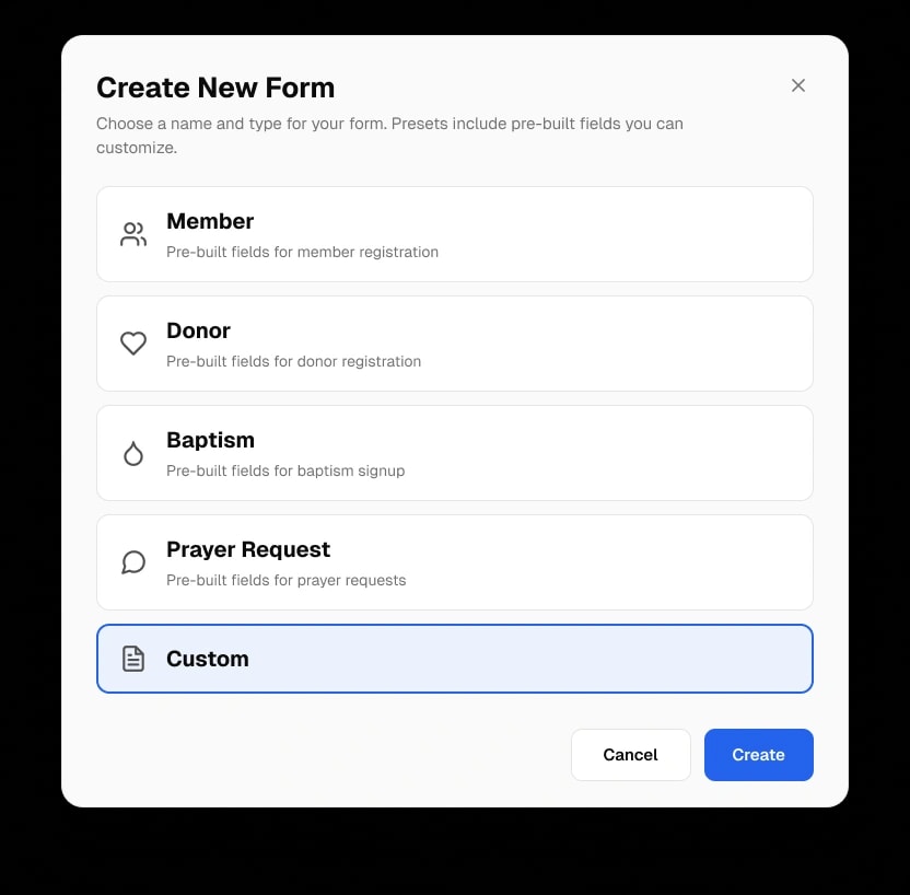 Every Form a Church Needs.